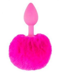 Neon Bunny Tail Plug Pink