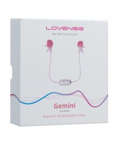 =lovense Gemini Vibrating Nipple Clamps - Pink